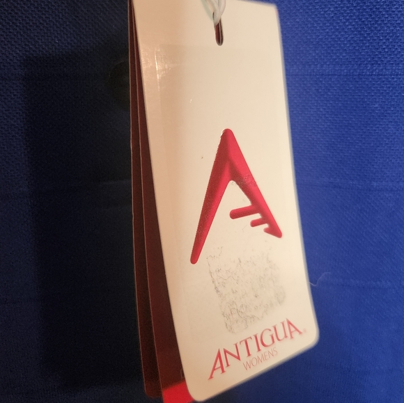 9 Antigua ladies blue and white golf pole nwt p2p 20.5 size L - Picture 5 of 7